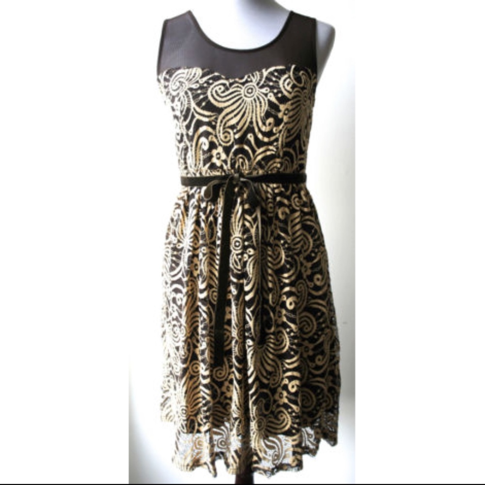 ModCloth A'REVE by Ryu dress w/ floral ace overlay